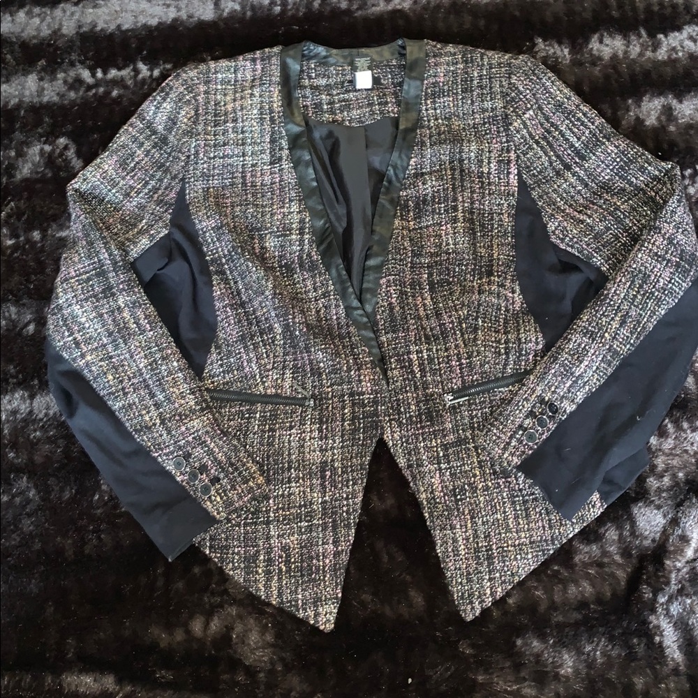 Lane Bryant Tweed Moto-Jacket, Size 18